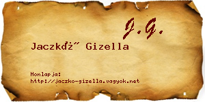 Jaczkó Gizella névjegykártya